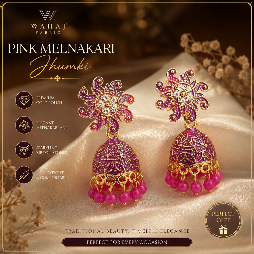 Premium Meenakari Jhumki Earrings