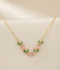 Tulip Crystal Pendant Necklace