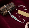 Luxury Emerald Green Crystal Adjustable Tennis Bracelet for Women