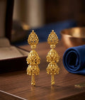 Traditional Gold Jhumka Earrings