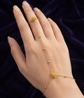 Luxury Gold Polish Floral Hand Accessory